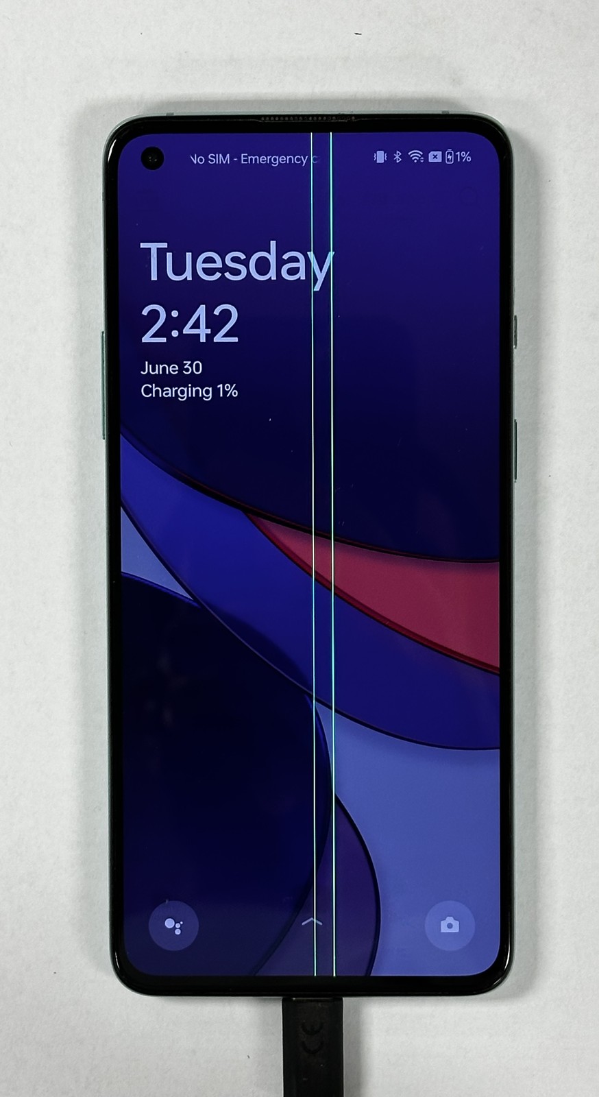 OnePlus 8T+ Plus KB2007 Unlocked (Any Carrier) 256GB Lines On Screen C