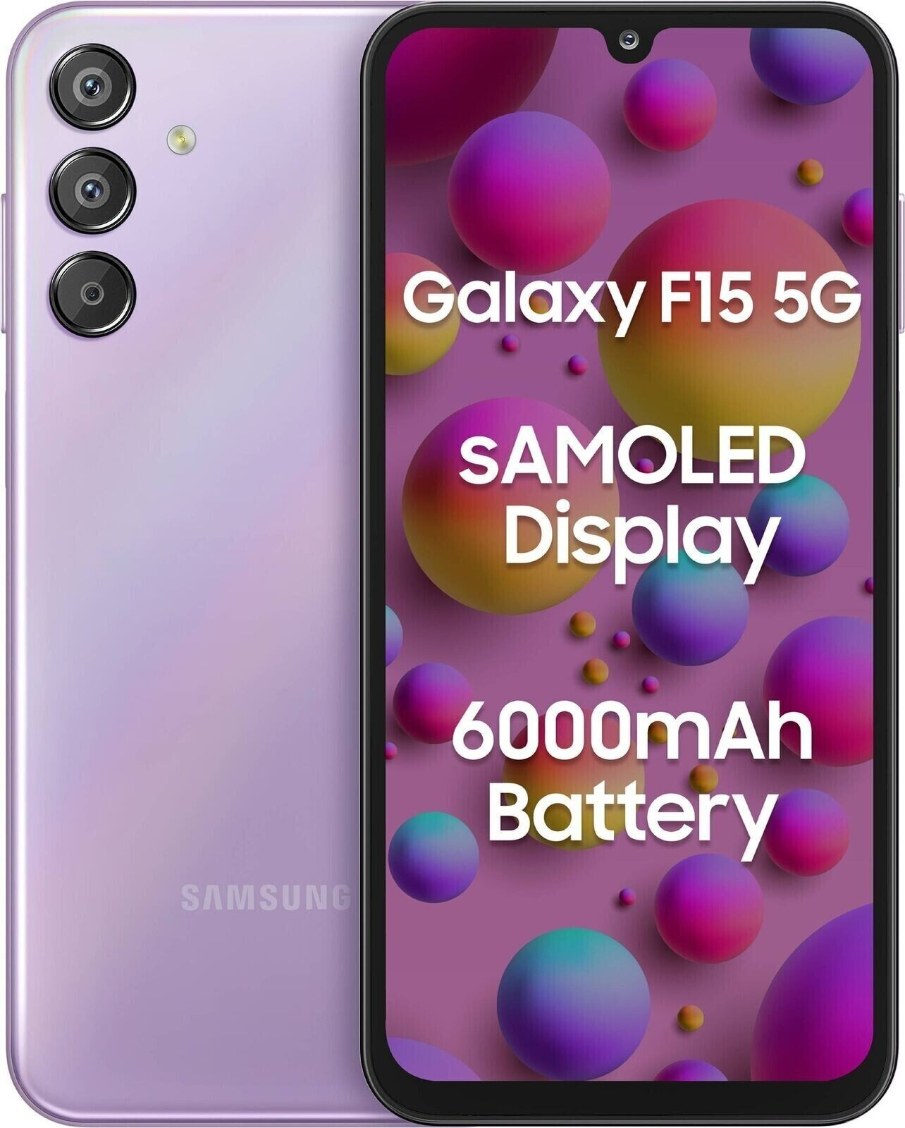 Samsung Galaxy F15 5G Violet(RAM 4GB, 128GB) 50 MP Dual-Sim 6.5″ Global Version