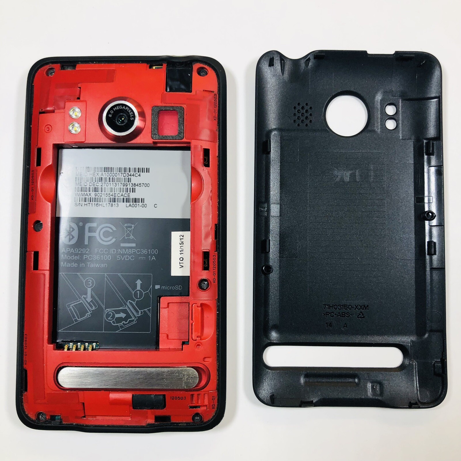 HTC Evo 4G PC36100 Smartphone (Sprint) For Parts Vintage Collectors