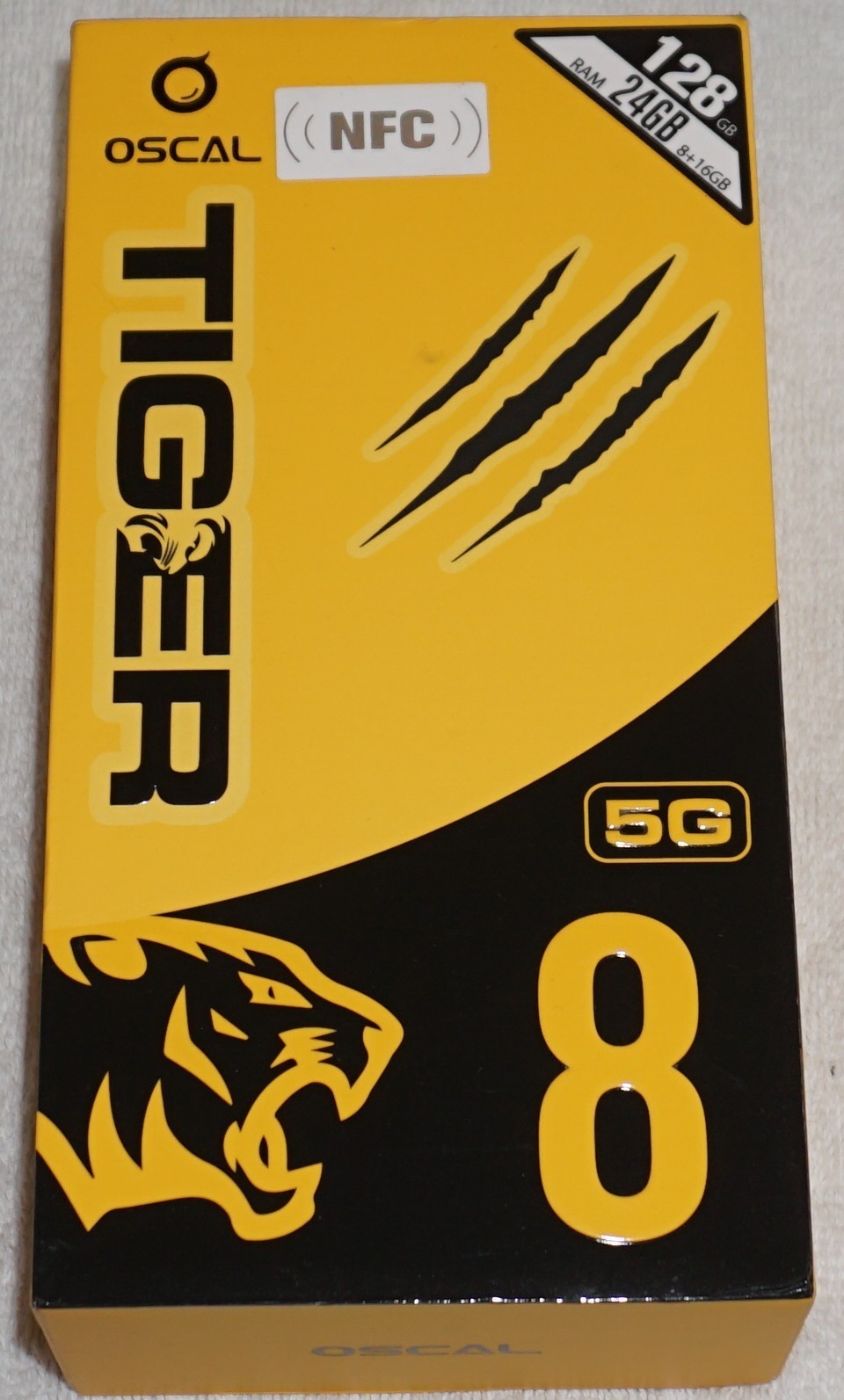 OSCAL TIGER 8 5G Smartphone 8+16GB 128GB 6.88″ 120Hz GSM Unlocked NEW