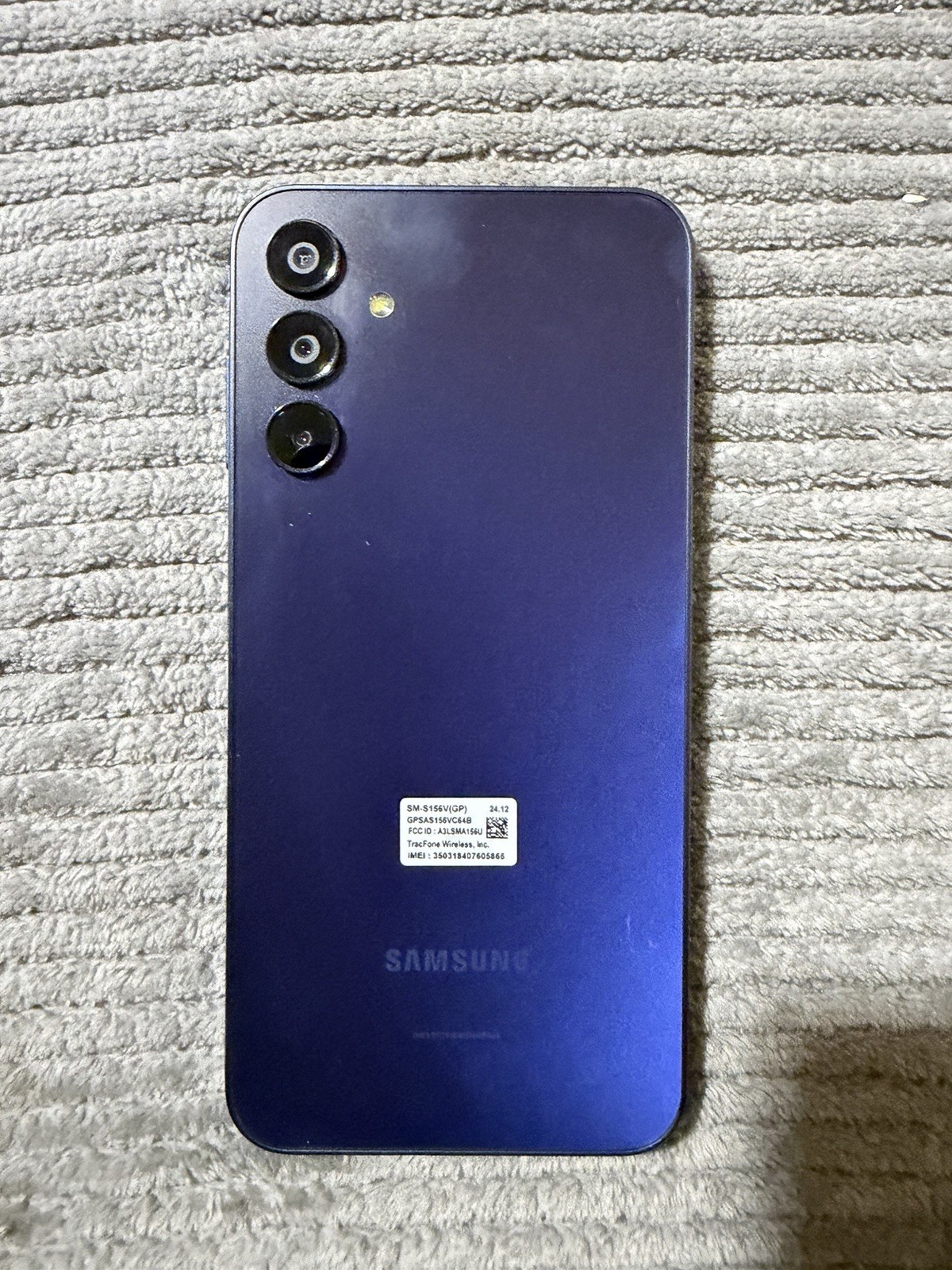 Samsung Galaxy A15 5G smartphone.