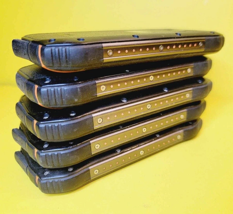 *UNTESTED* LOT OF 5X PLUM RAM 7 E700 UNLOCKED RUGGED DUAL SIM 3G CELL PHONES