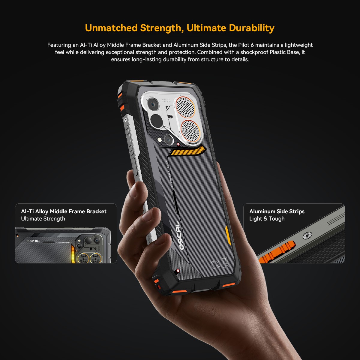 Blackview OSCAL PILOT 6 Rugged Smartphone 48GB+256GB Thermal Imaging NFC 108MP
