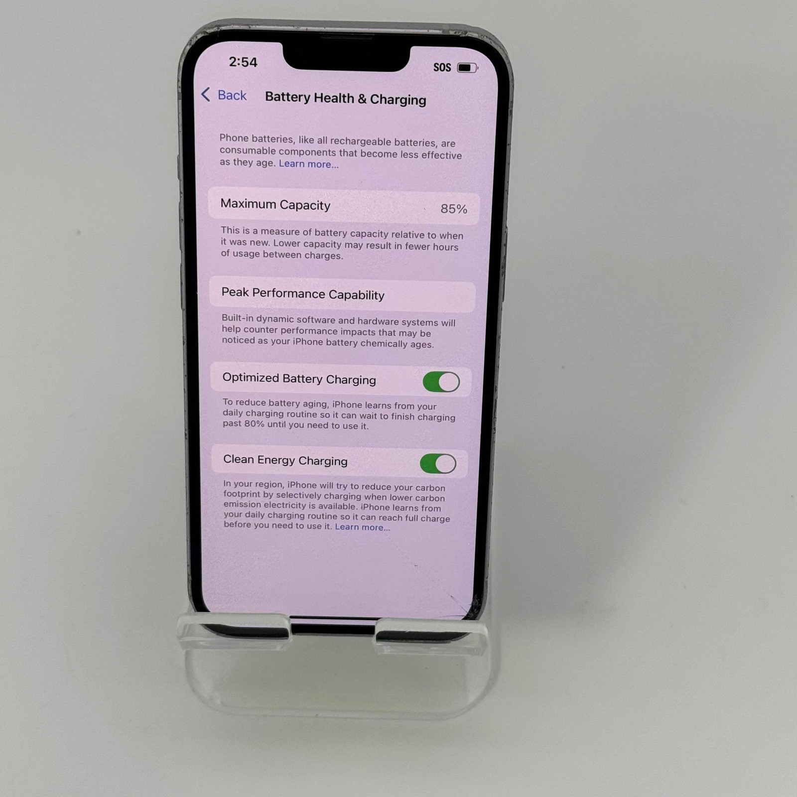 T-Mobile Apple iPhone 14 128GB MPUA3LL/A BH 85% BH – Cracked Back
