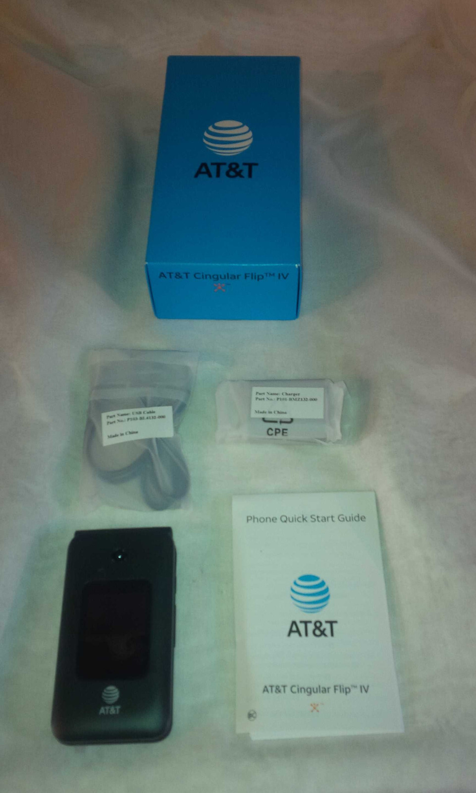 Brand New AT&T CINGULAR FLIP IV FLIP 4 U102AA 4G FLIP SMARTFLIP PHONE