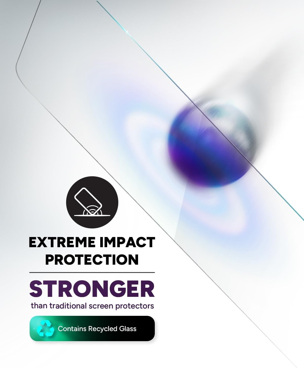 iPhone 15 Glass+ Screen Protector – 3X Stronger, Scratch & Smudge Resistant
