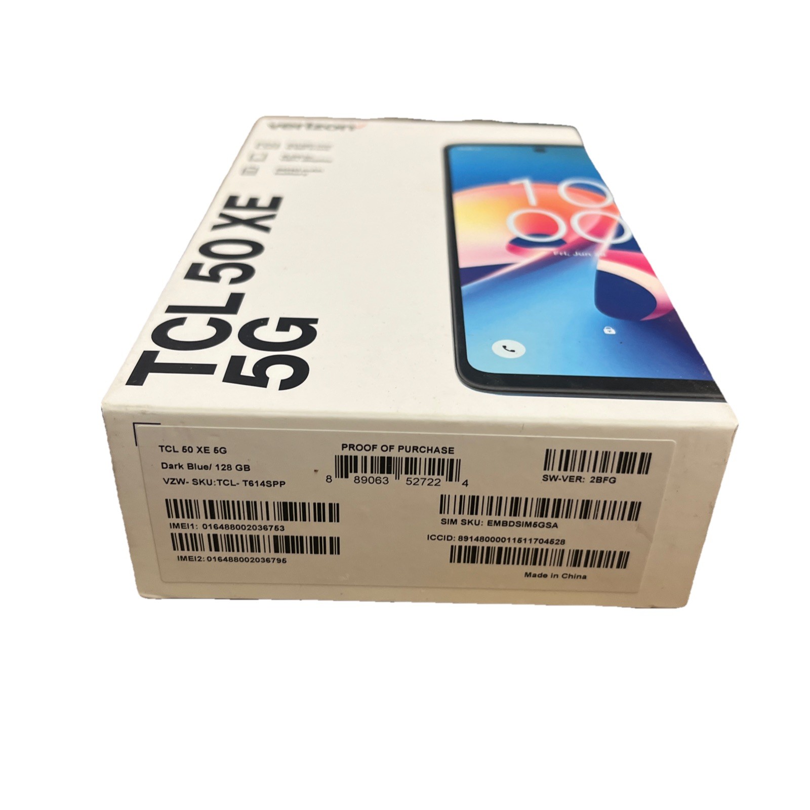 Locked To Verizon TCL 50 XE 5G Prepaid Smartphone 50MP 6.56” 128GB NEW SEALED!