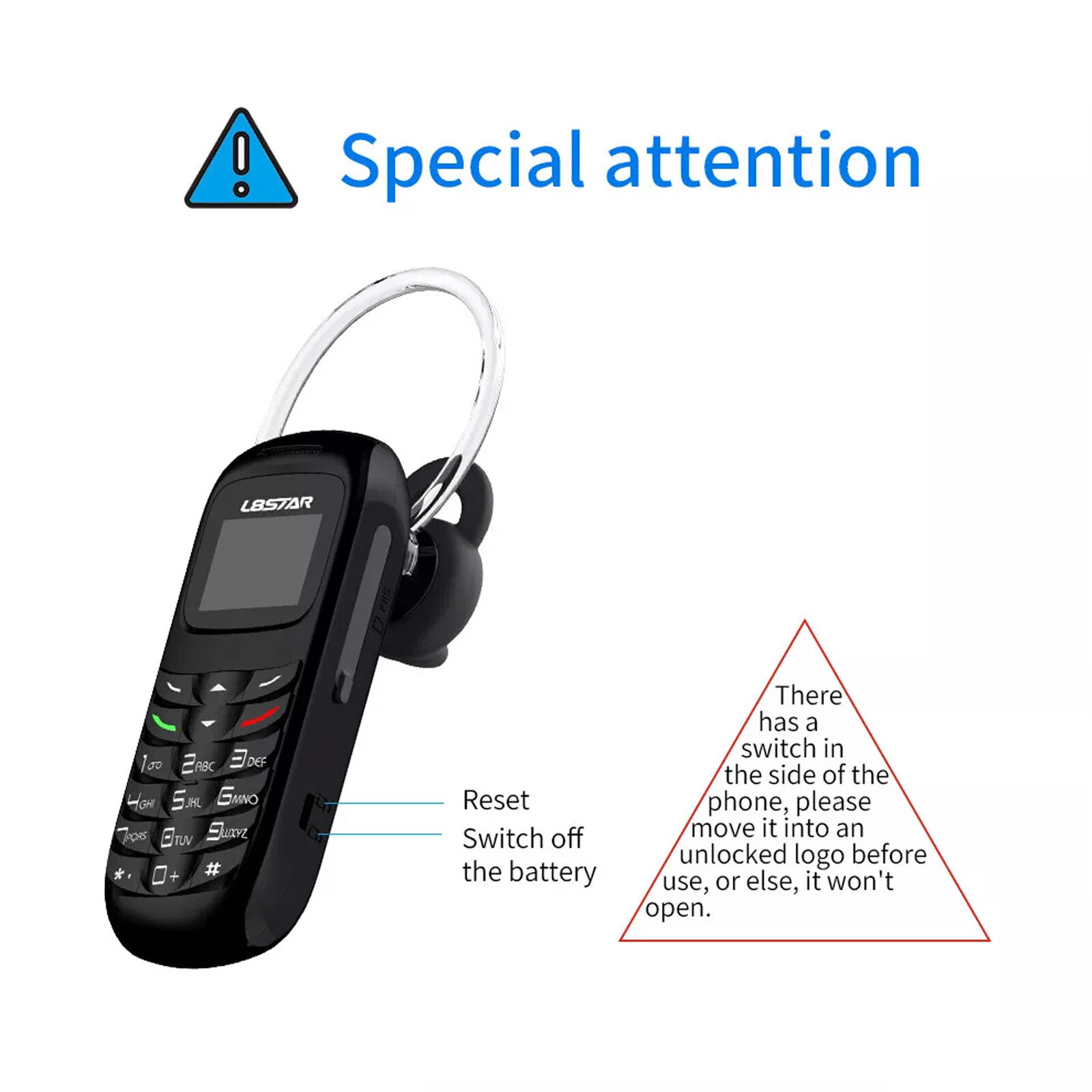 L8STAR BM70 Mini Cell Phone Telephone Bluetooth Dialer GSM Smart Phone Tiny USv7
