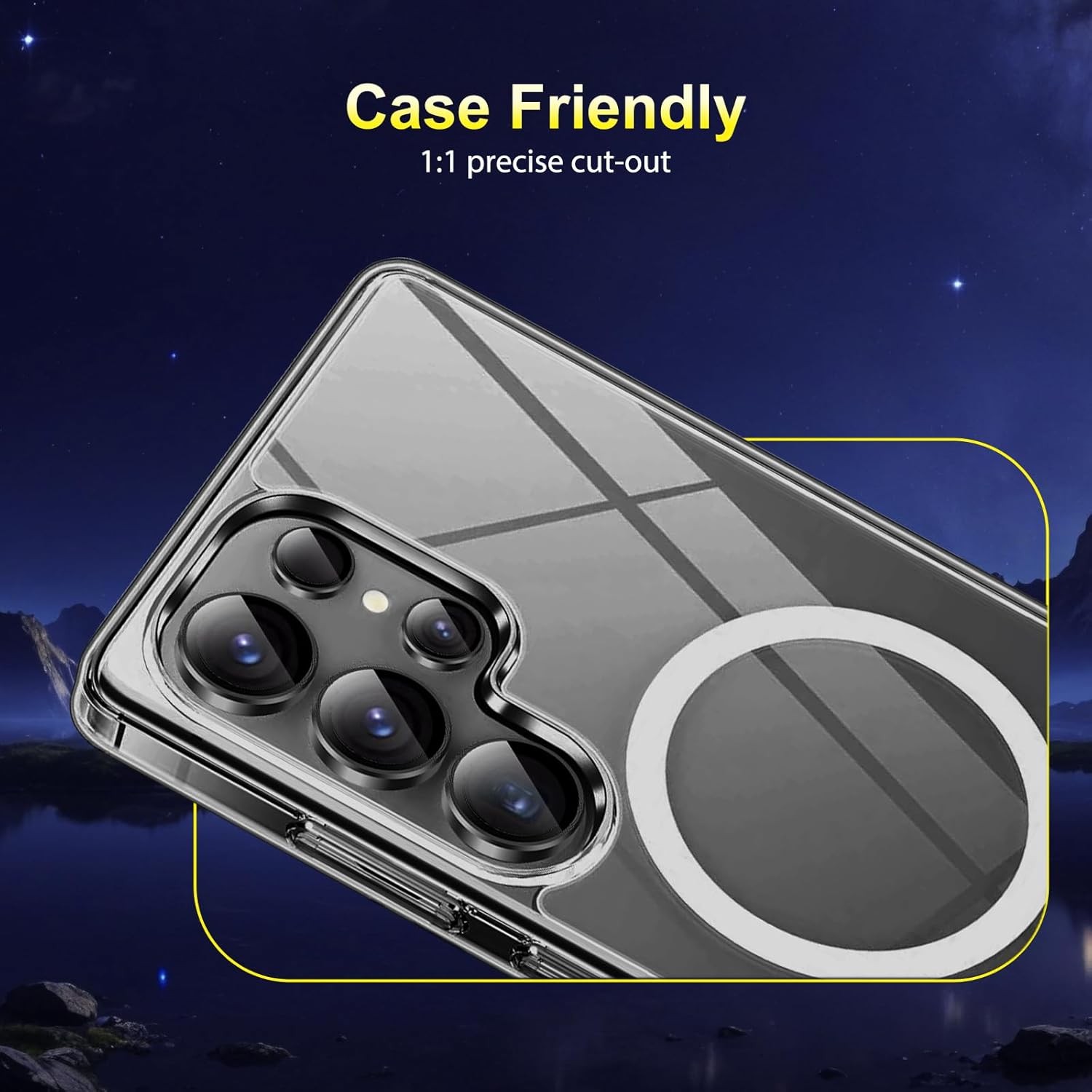 1 Set Camera Lens Screen Protector for Samsung Galaxy S25 Ultra, Black