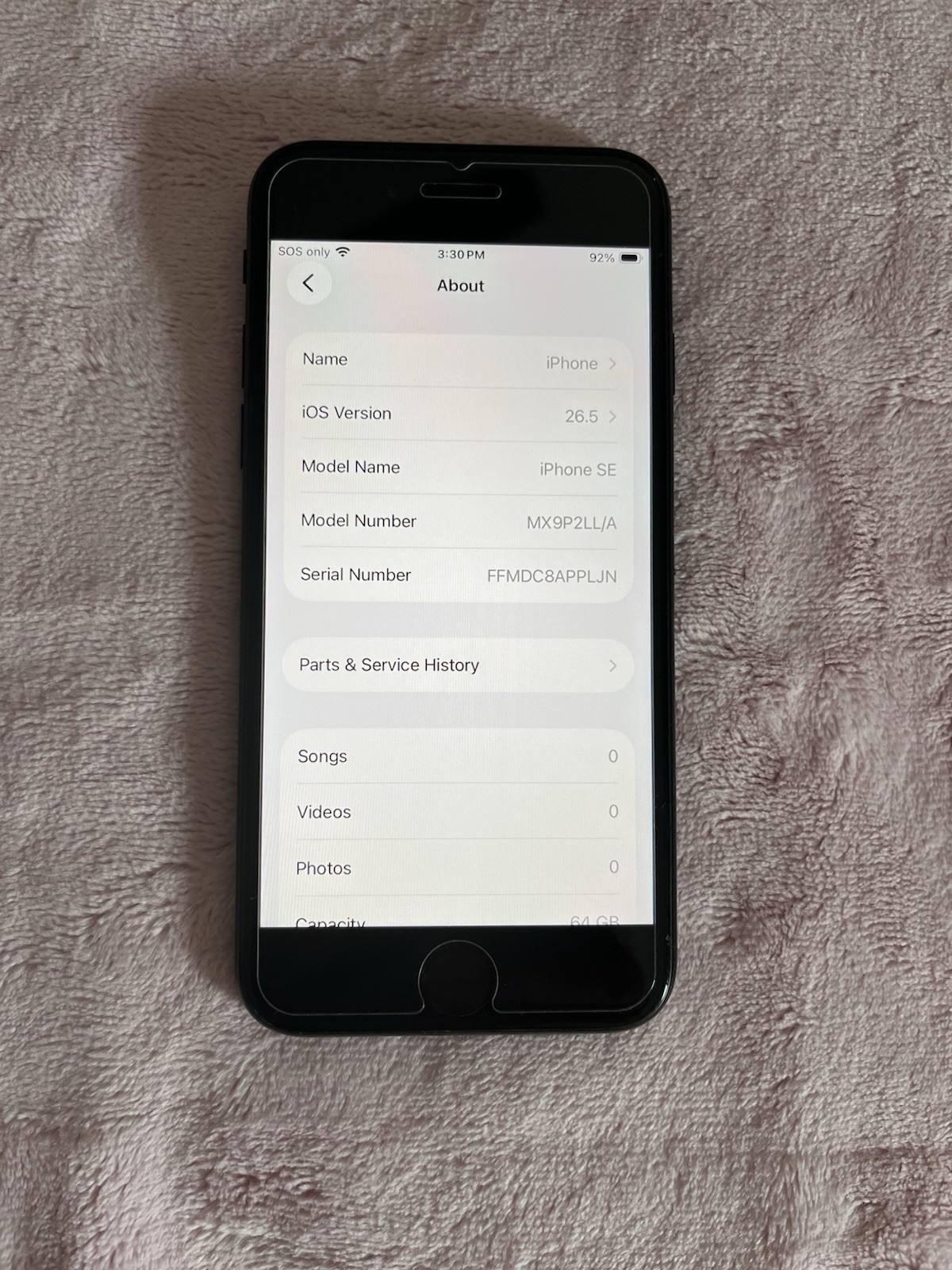 Apple iPhone SE 2nd Gen|64 G| Black (Boost Mobile) Free Shipping