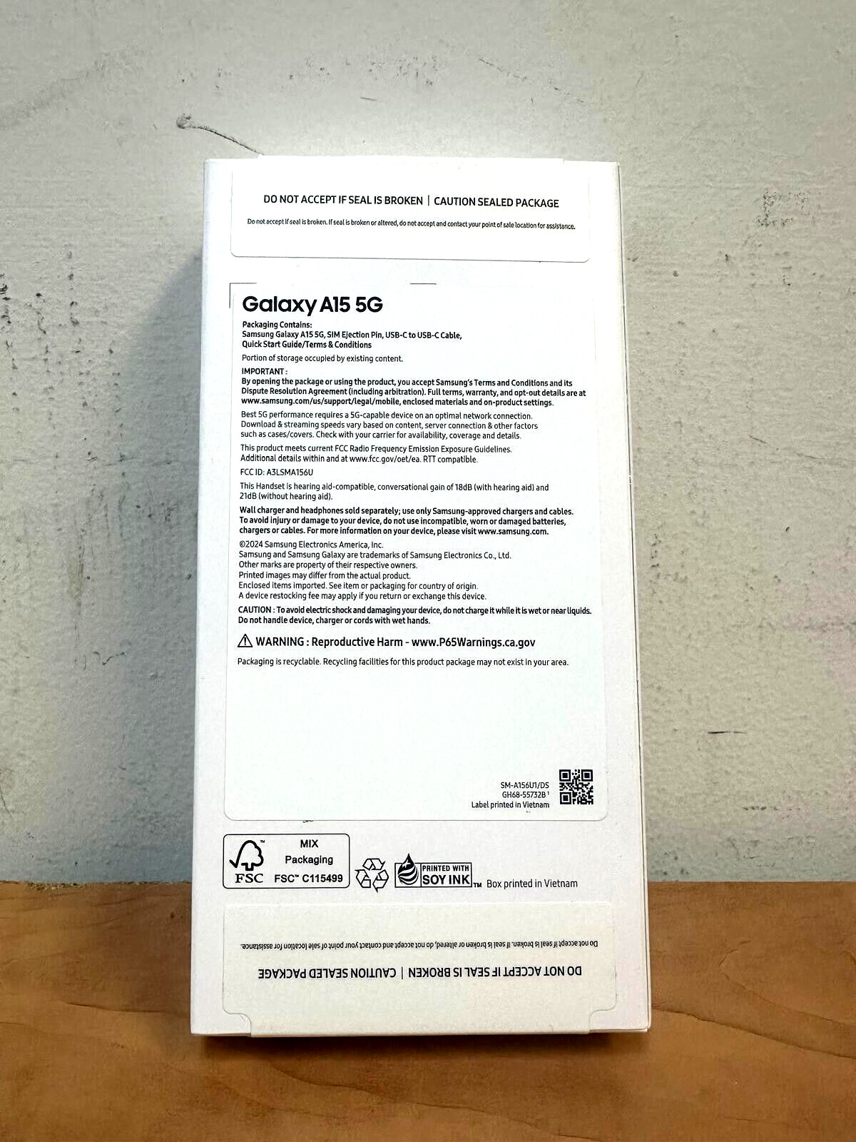 NEW SEALED Samsung Galaxy A15 5G 128GB Factory Unlocked 6.5” – Blue Black