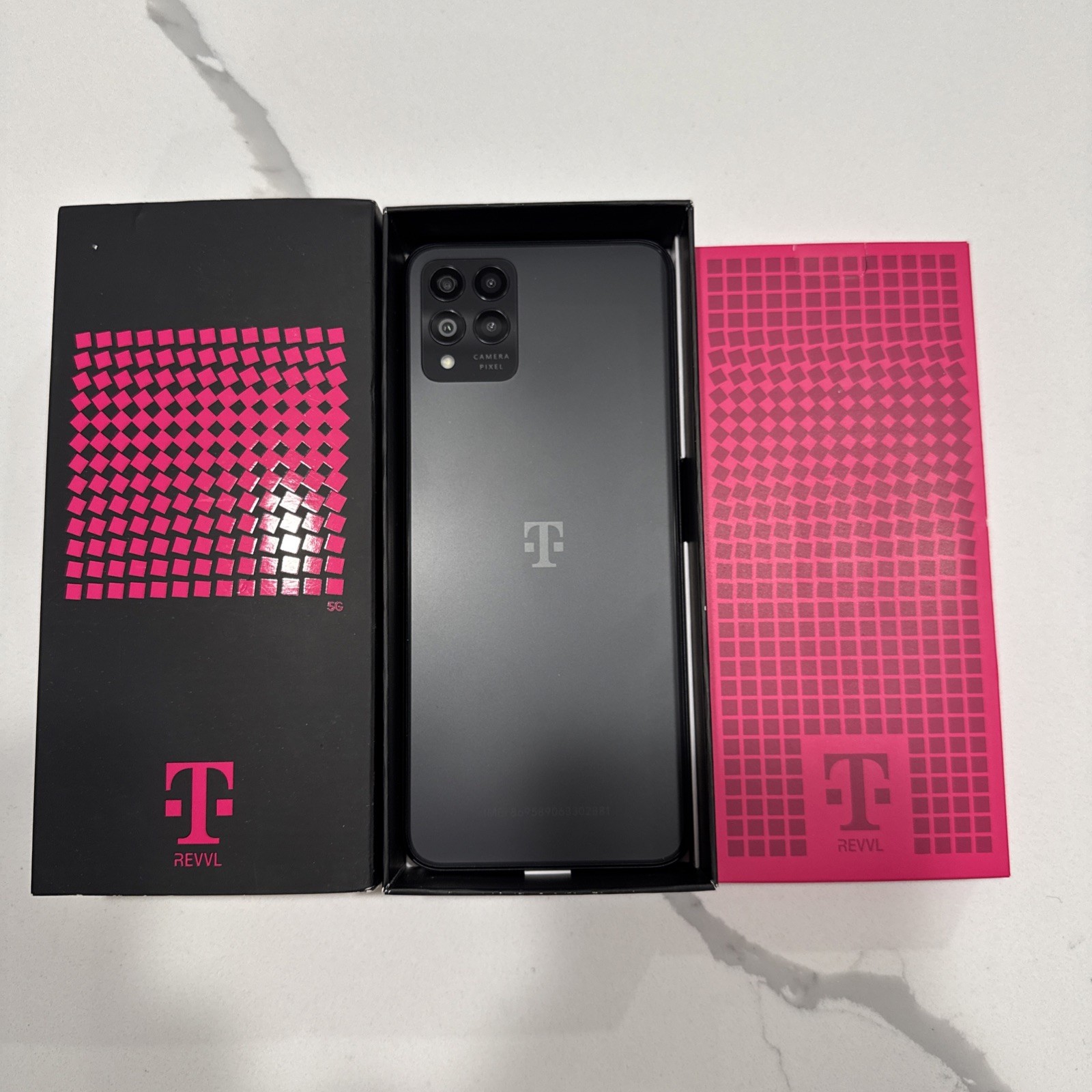 REVVL 6 Pro 5G Smartphone 128GB, Dark Grey, T-Mobile. New never used