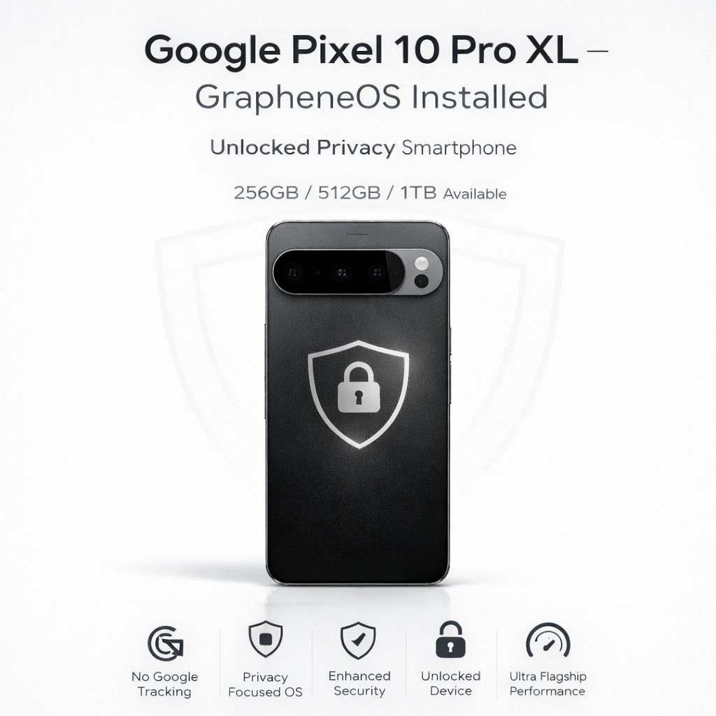 Google Pixel 10 Pro XL – 256GB / 512GB / 1TB – GrapheneOS – Privacy Smartphone