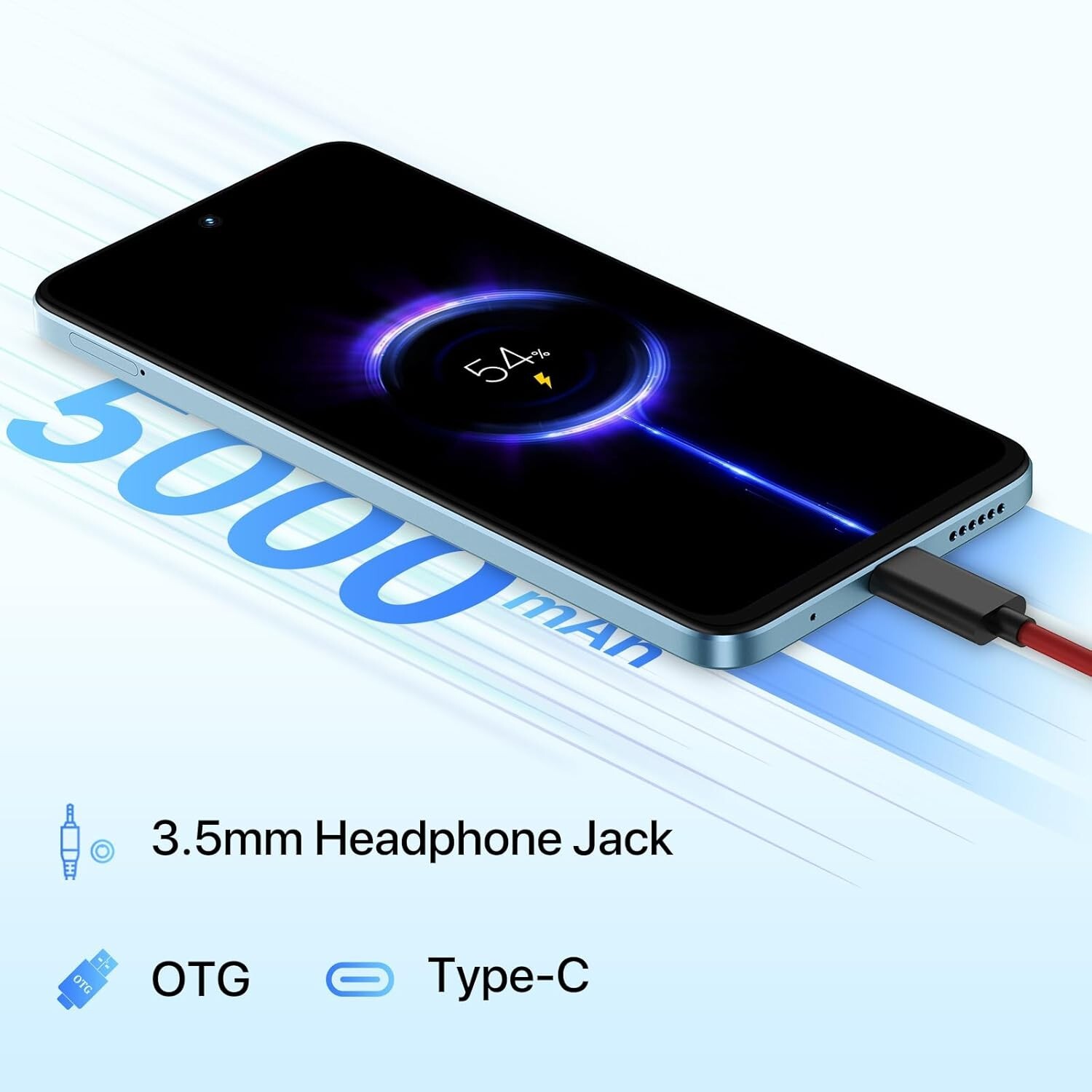 UMIDIGI Note 100A 8GB+256GB 6.8″ Dual SIM 20W Android 14 Unlocked Smartphone