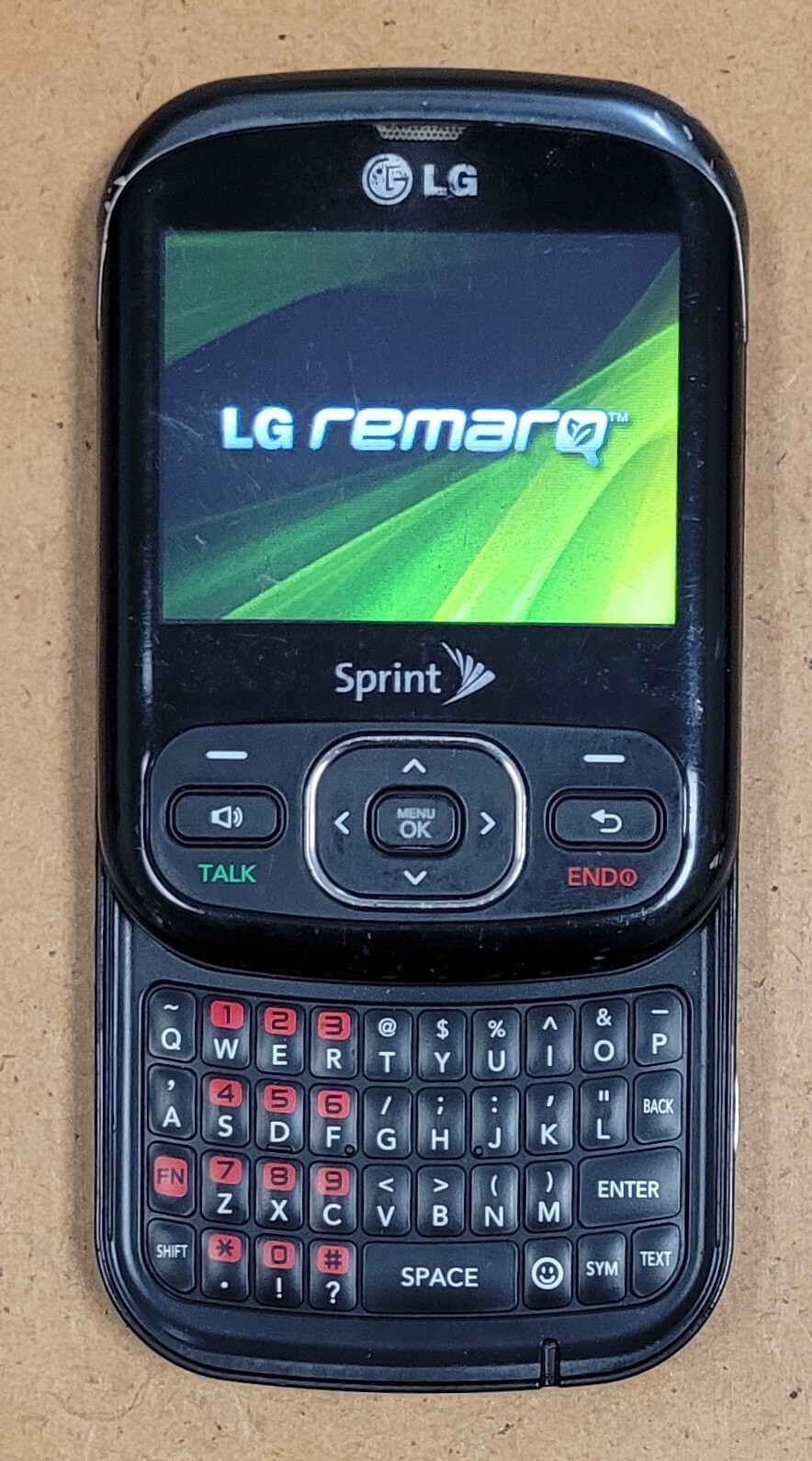 LG Remarq LN240 – Gray and Black ( Sprint ) Rare Cellular Slider Phone – No Back