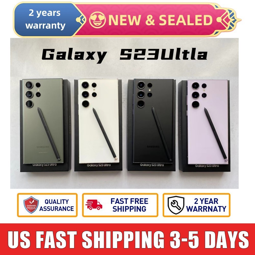New Samsung Galaxy S23 Ultra 5G SM-S918U 256GB/ 512GB 6.8 in” Factory Unlocked