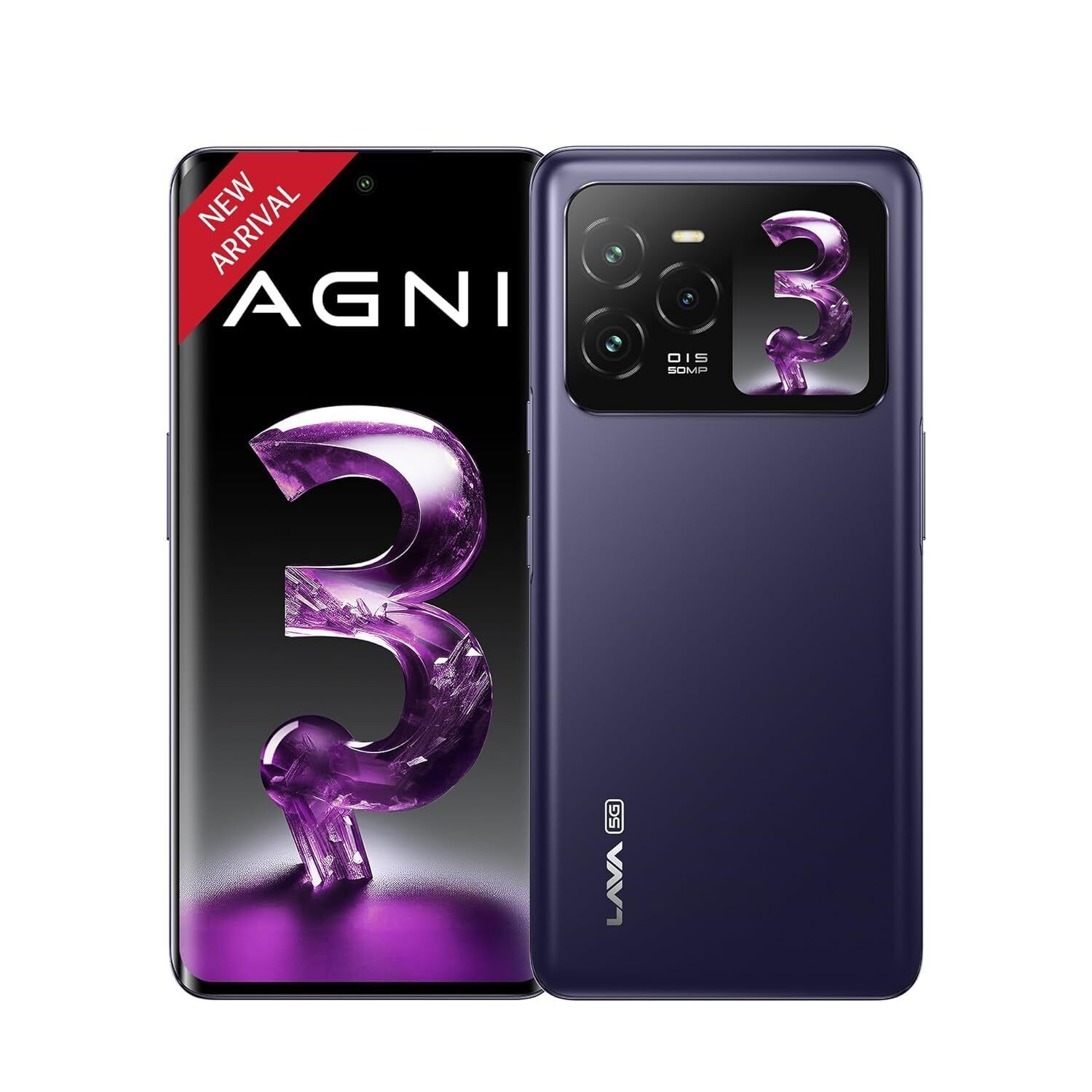 Lava Agni 3 5G (Pristine 8GB+128GB)Dimensity 7300X 50MP AI Camera Global Version