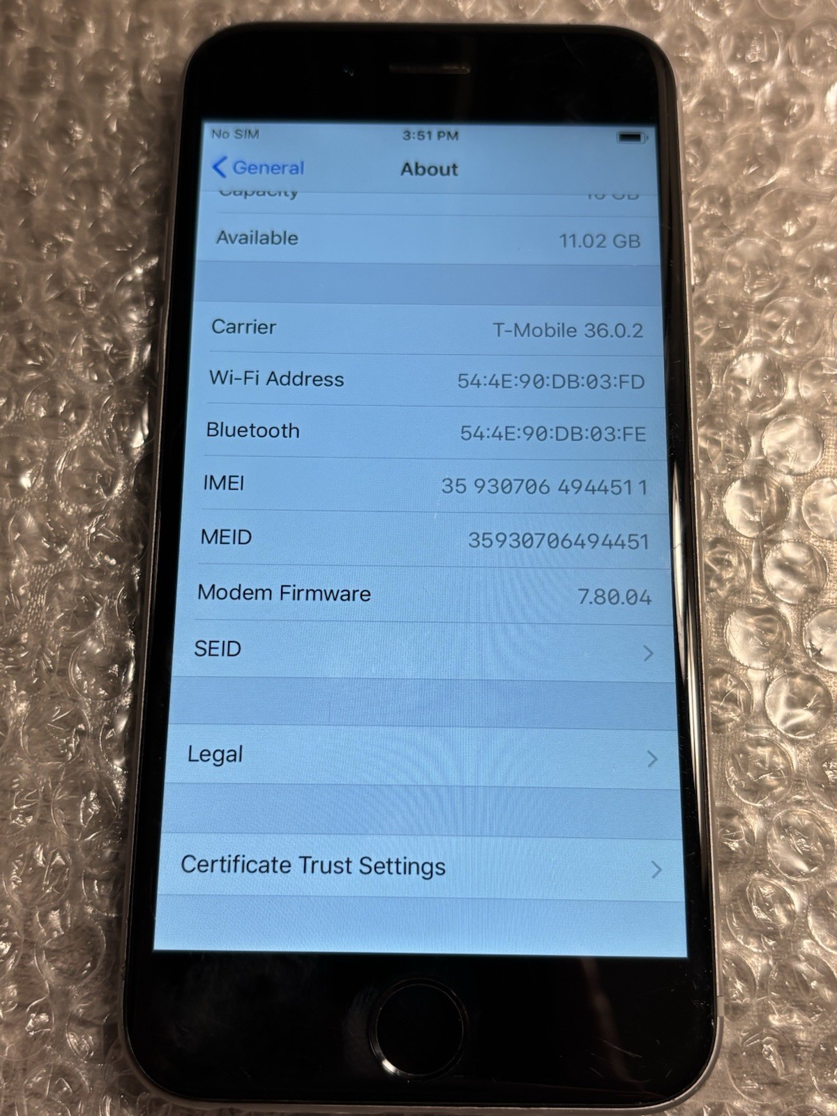 Apple iPhone 6 – 16GB – Space Gray (Unlocked) A1549 Good Condition READ DESC