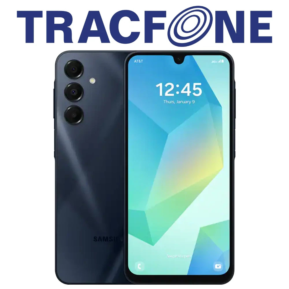 Samsung Galaxy A16 5G 128GB (TracFone) SM-S166V Blue Black – Open Box