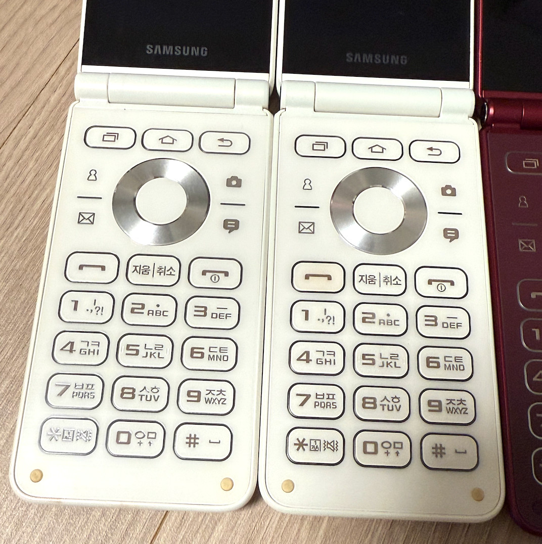 Samsung Galaxy Folder 2 SM-G160N 32GB Unlocked LTE Flip Phone Black White Red A+
