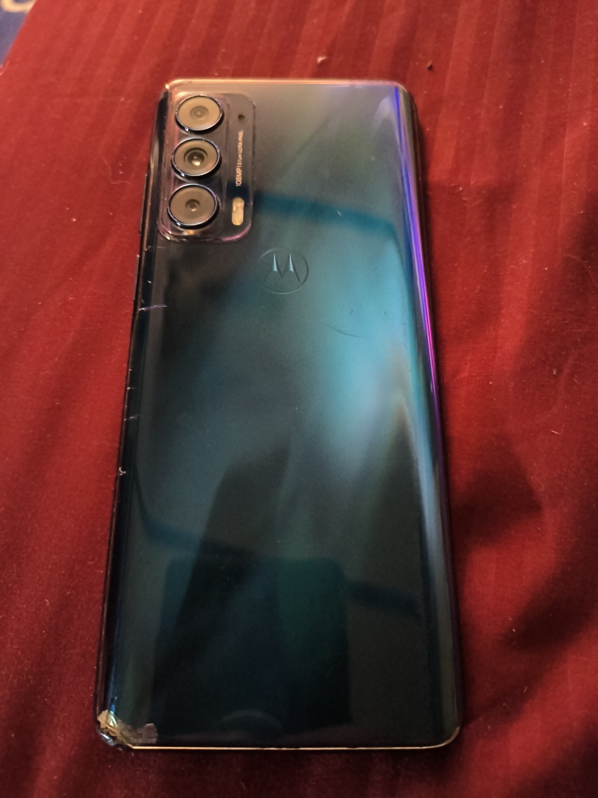Motorola Edge (2022) XT2205-1 Unlocked T-Mobile | 128GB | Cosmic Blue(Shattered)