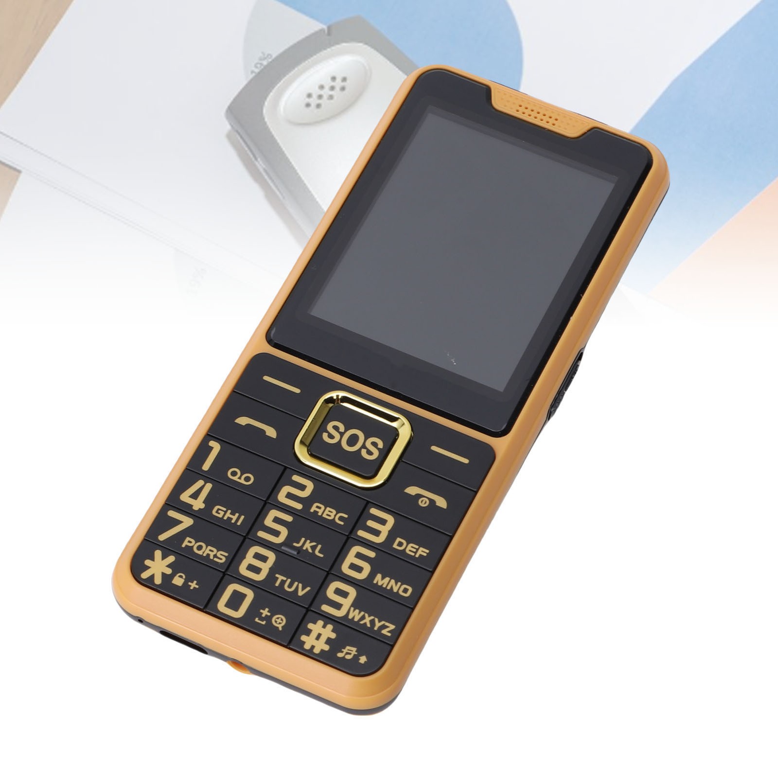 Big Key Phone Ultra Thin 2.6in 2 Flashlight BT 0.3MP Camera Voice Announcement