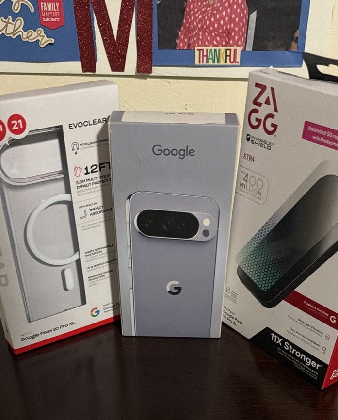 Google Pixel 10 Pro XL 256GB Storage Blue Smartphone with 50MP Camera