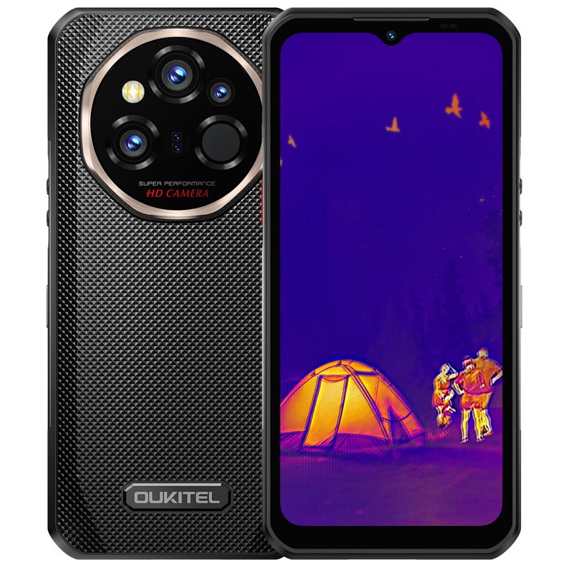 5G OUKITEL WP55 Ultra Rugged Smartphone Android 15 Thermal Imaging Waterproof
