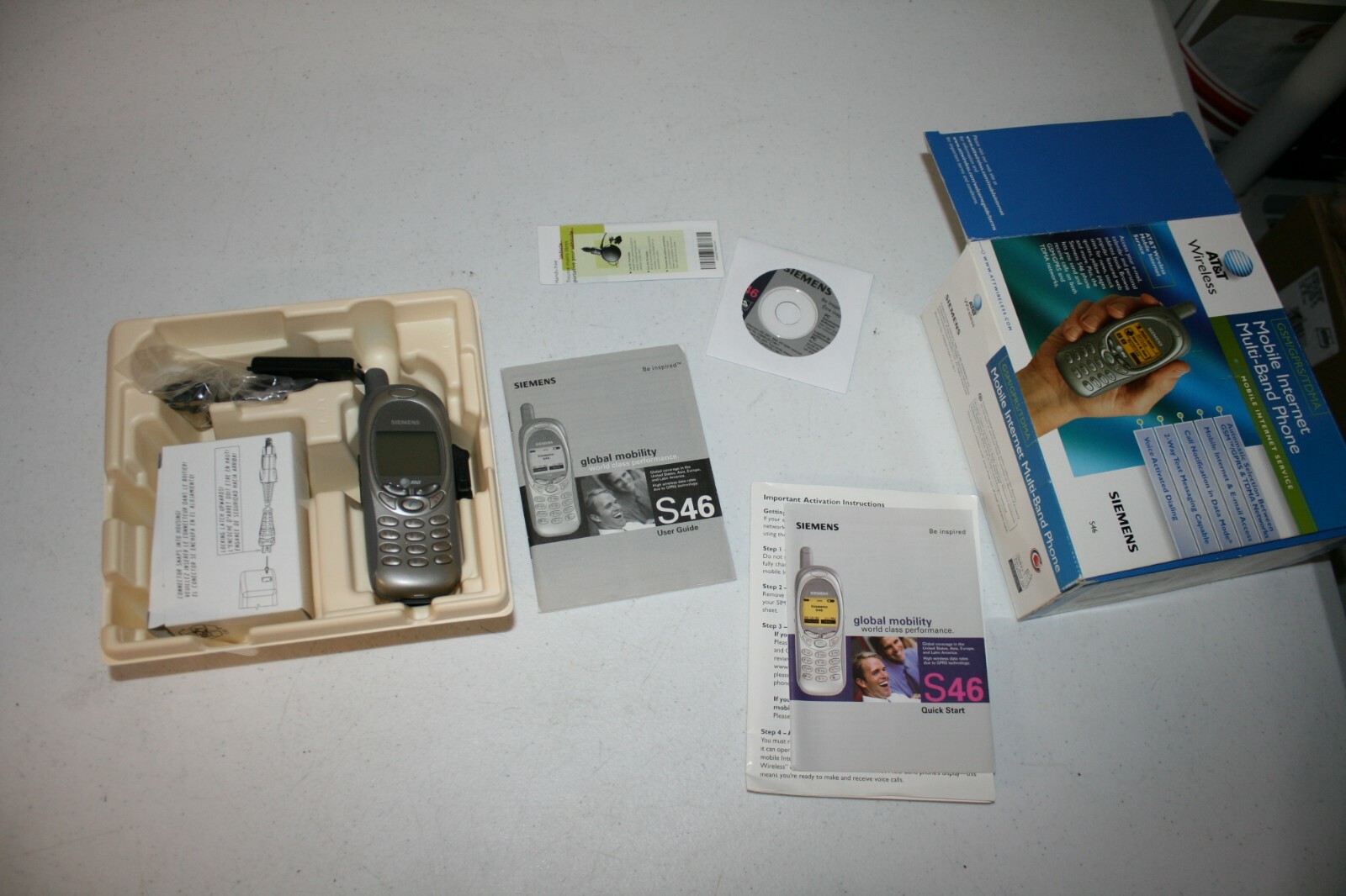 Vintage 2001 Cell Mobile Phone Siemens S46 GSM GPRS TDMA