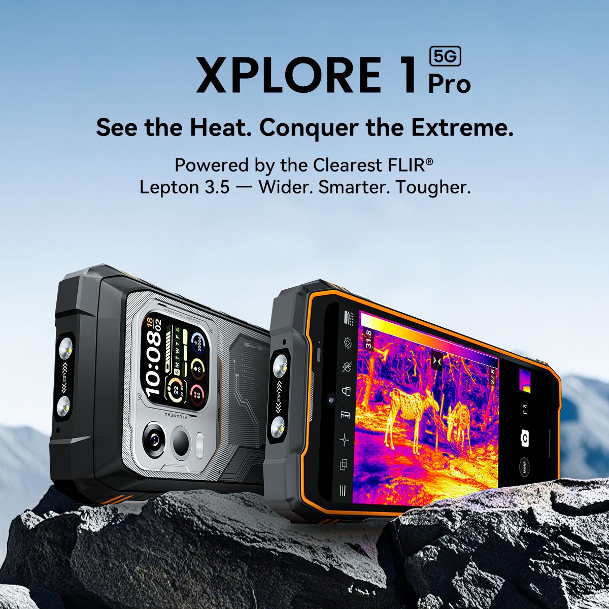 Blackview XPLORE 1 Pro 5G Rugged Smartphone 48GB+512GB FLIR Thermal Imaging NFC