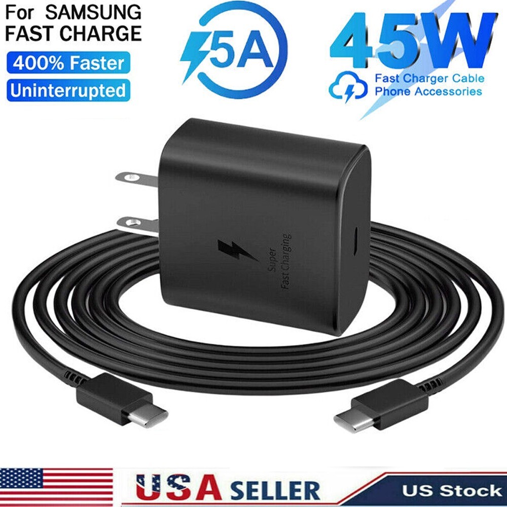 Type USB-C Super Fast Wall Charger+6ft Cable for Samsung Galaxy S21 S22 S23 s24