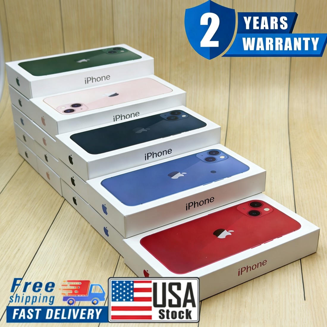 🔥New Sealed Box Apple iPhone 13 MINI A2481 128/256/512 Factory Unlocked Phone