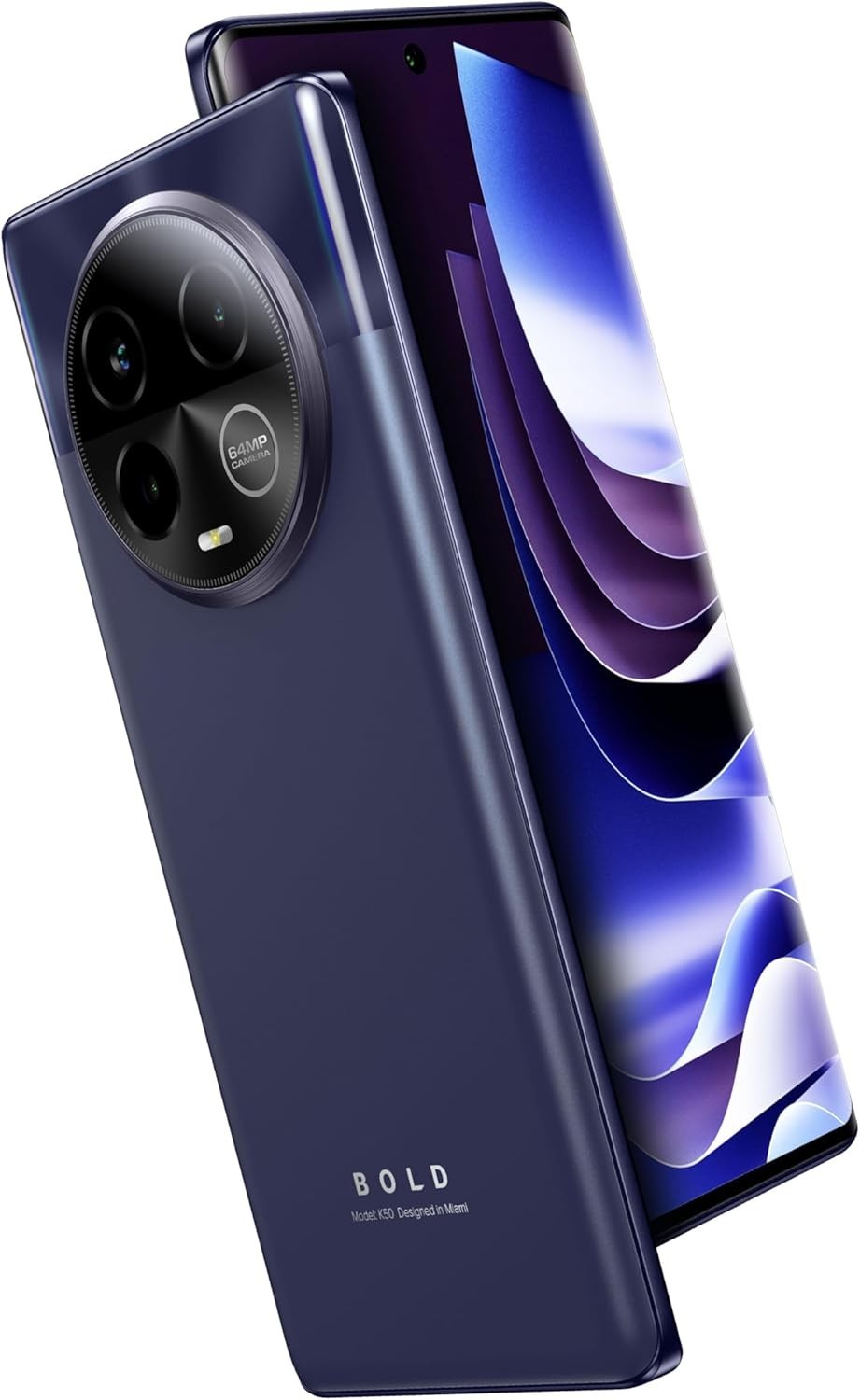 BLU|Bold K50|5G|Unlocked|6.7” FHD+ 3D AMOLED|256/8GB|Triple 64MP Camera|Purple