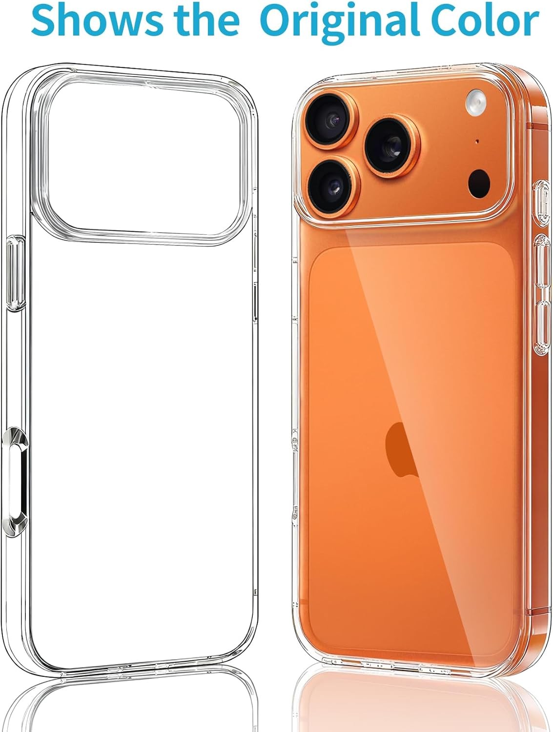 Clear Slim Thin TPU Bumper Cover Case for iPhone 17 Pro Max, Soft Shockproof Des