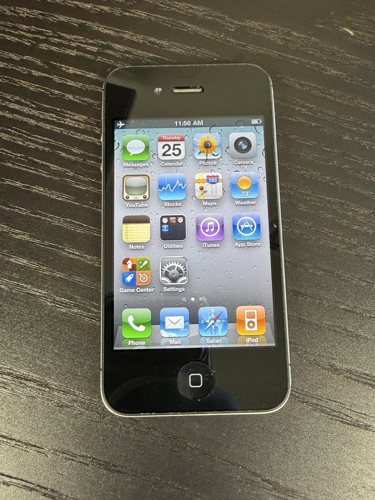 RARE iOS 4.2.8 Apple iPhone 4 32GB Black Verizon A1349 GRADE B+ FULLY FUNCTIONAL