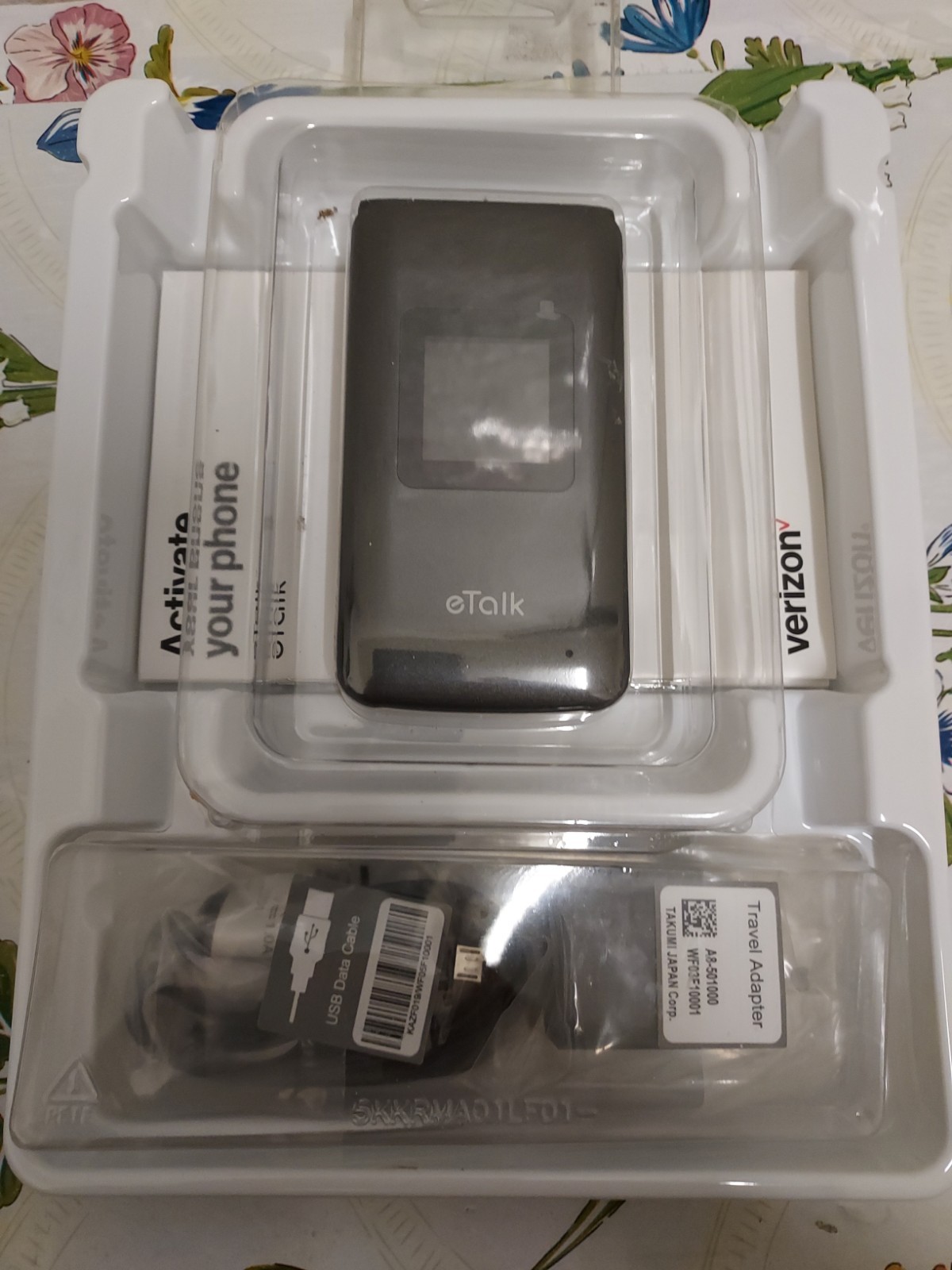 🎁 Verizon Prepaid eTalk LTE gray Phone 👉NO SIM CARD INCLUDED👈🆕AS SHOWN