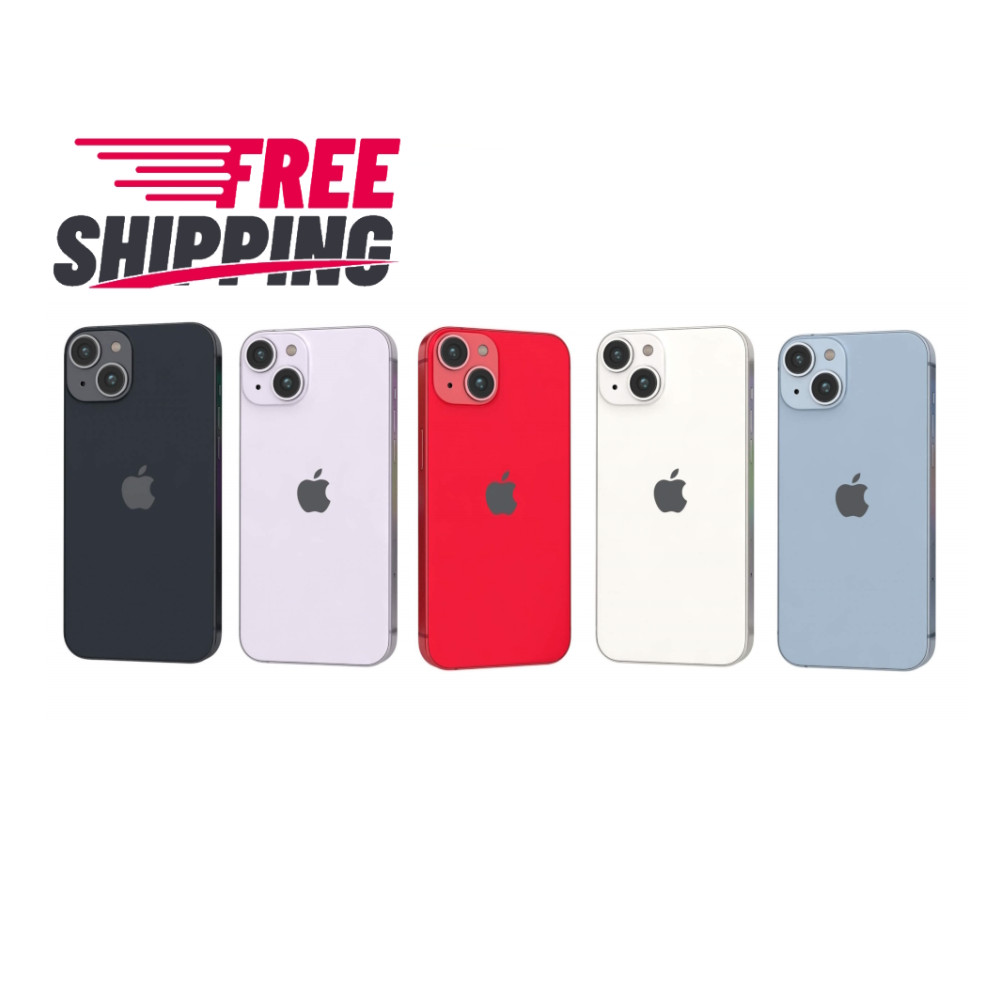 Apple iPhone 14 Blue Purple Midnight Unlocked/At&t 128GB, 256GB, 512GB