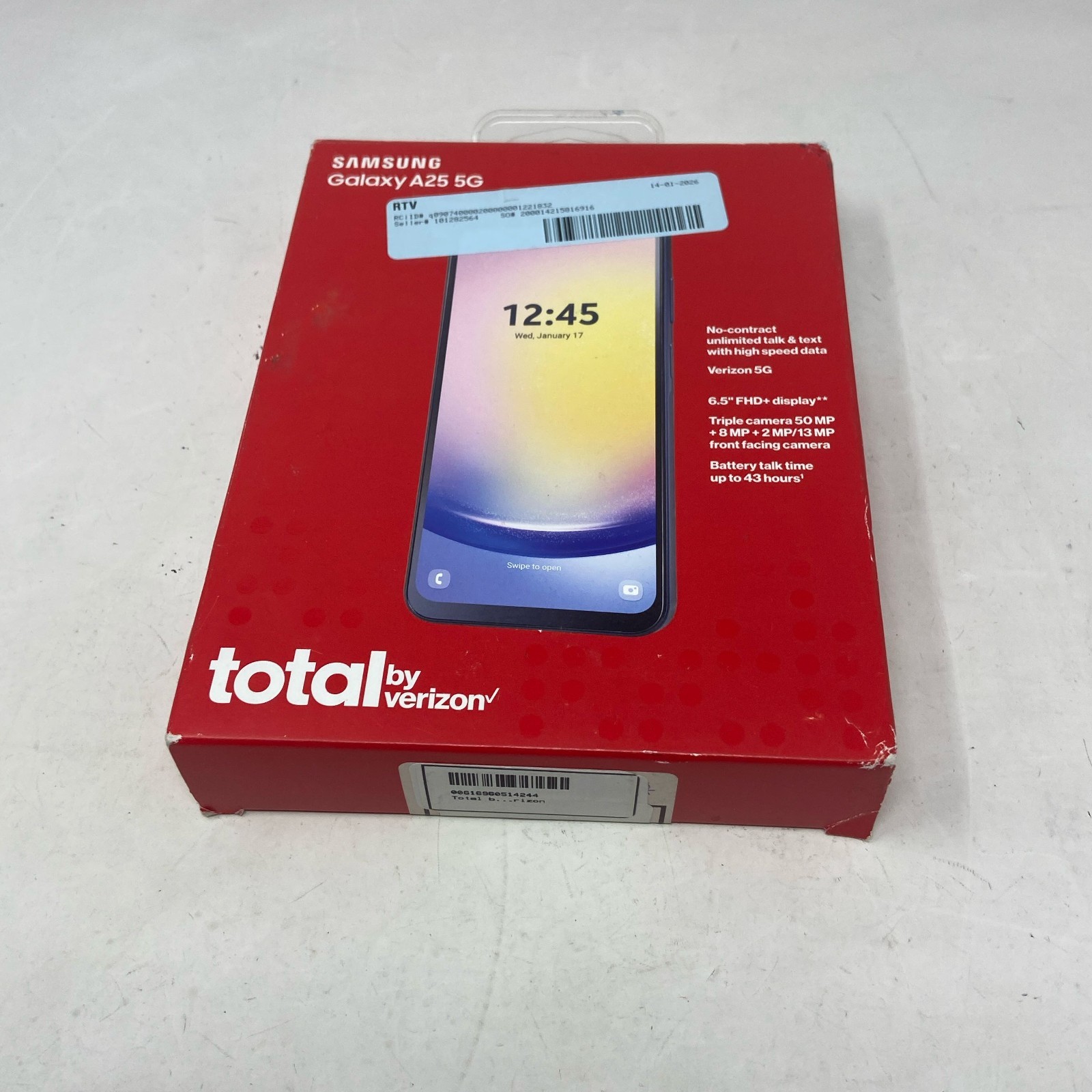Samsung Galaxy A25 5G 128GB Black Total by Verizon Locked