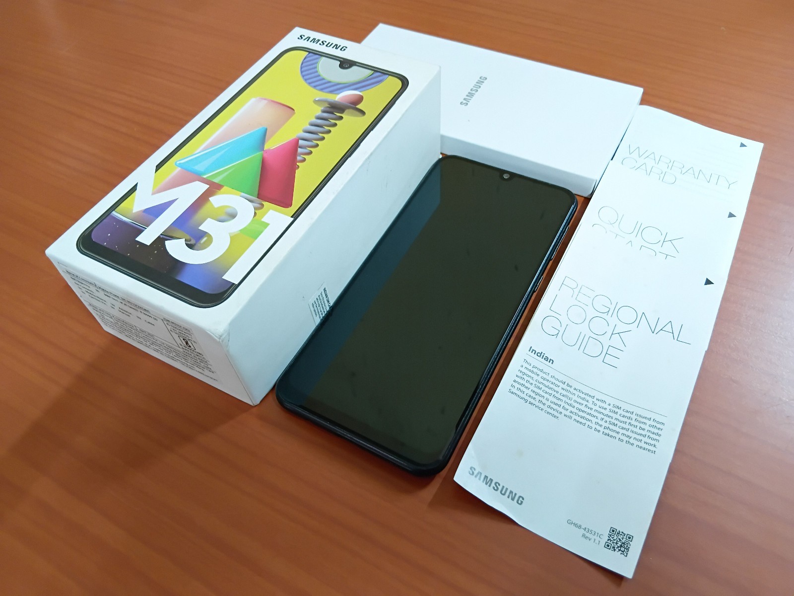 Samsung M31 4G Dual SIM 128GB Storage Unlocked Box and Manuals Personally Owned