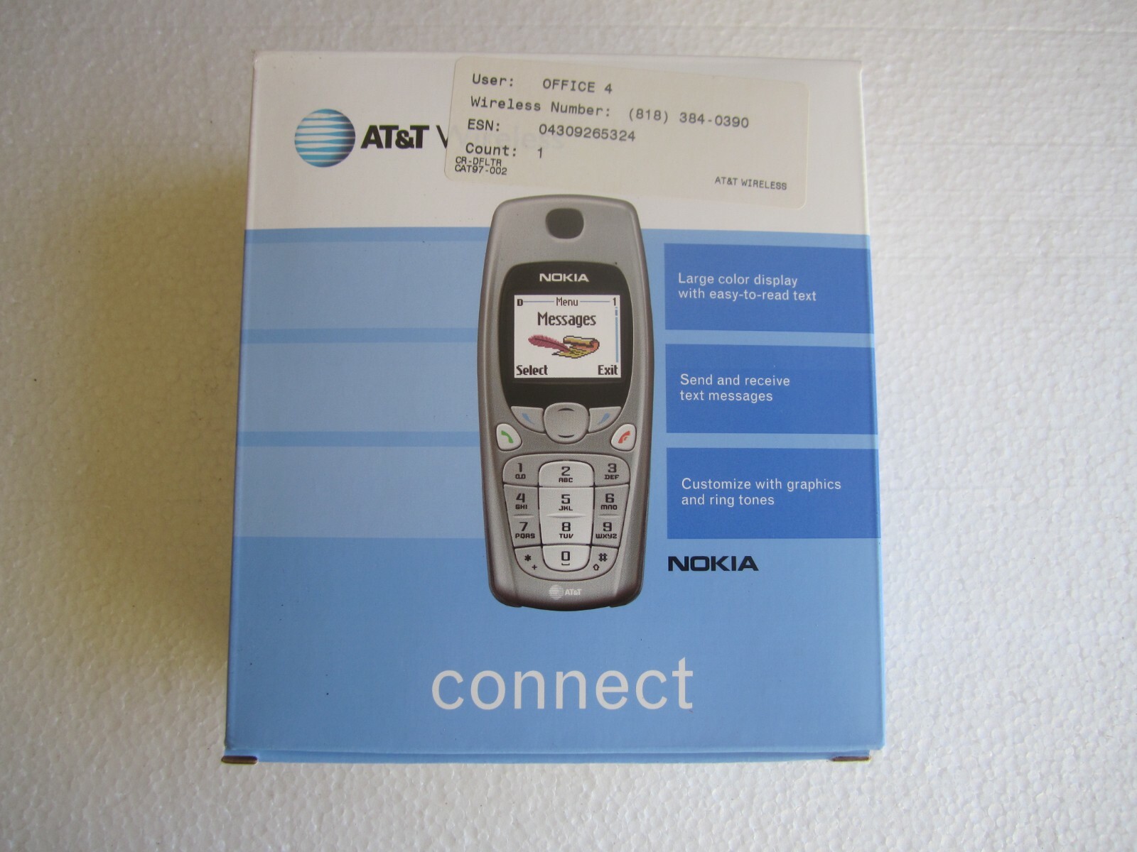 Vintage Nokia 3560 Phone w/Charger Battery & Packaging – For Collectors