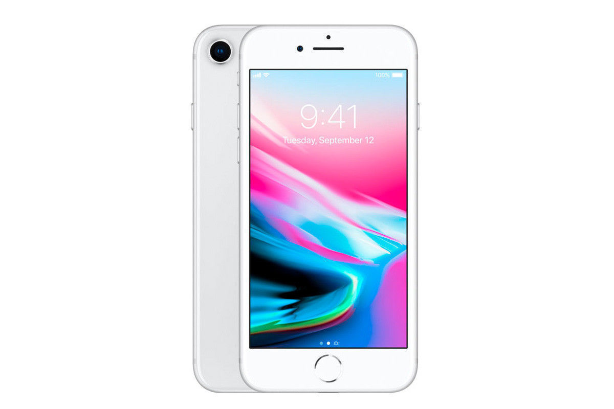 Apple iPhone 8 – 64GB – Silver (Unlocked) A1863 (CDMA + GSM)