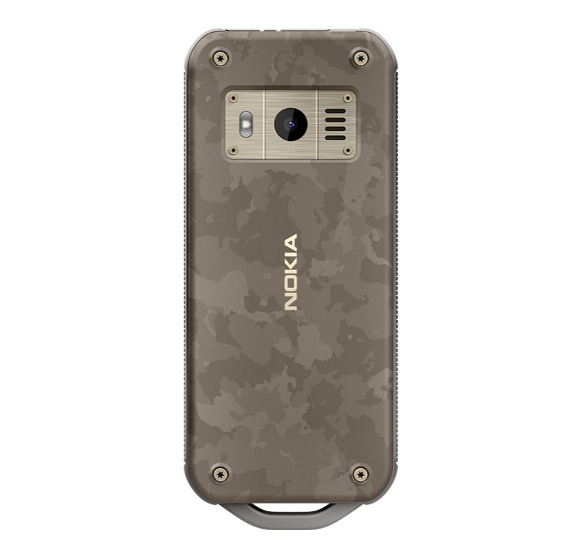 Unlocked Nokia 800 Tough 4G WIFI KaiOS 2.4″ Flashlight Rugged CellPhone-Desert