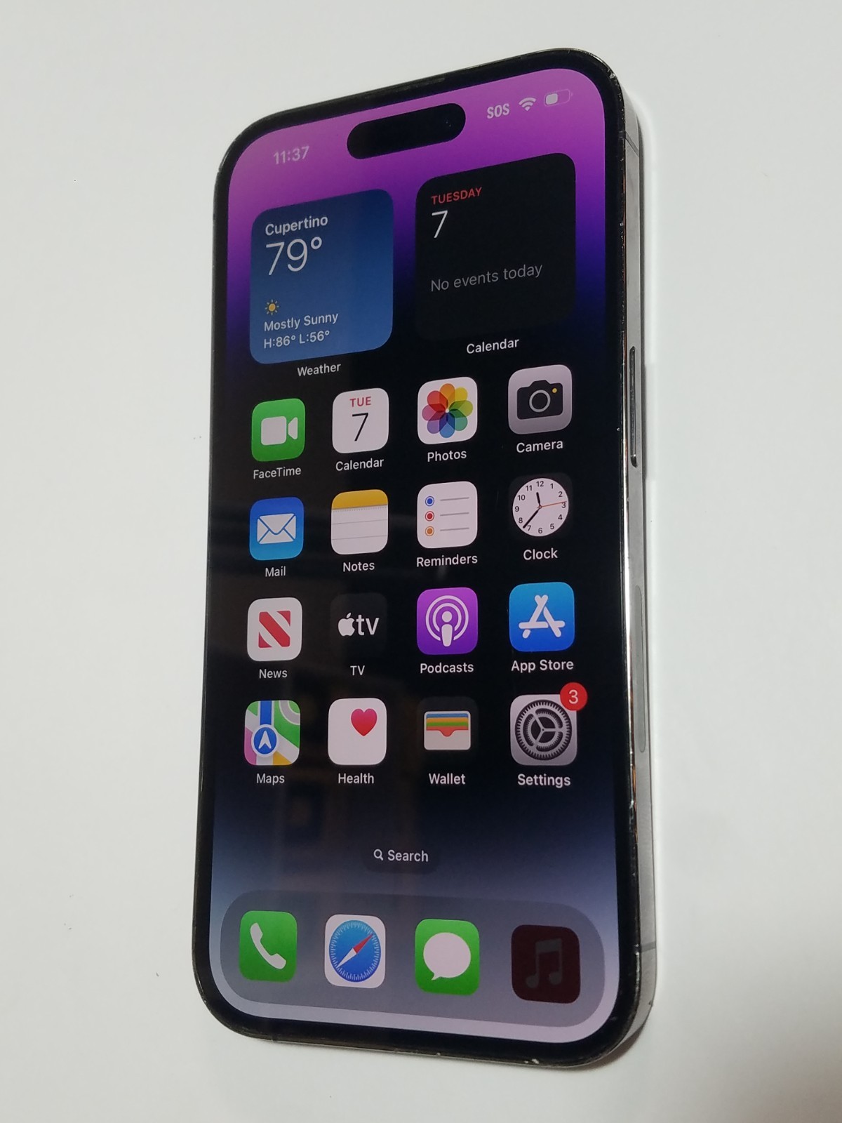 At&t Cricket H20 Wireless Deep Purple Apple iPhone 14 PRO 512GB Cell Phone ESIM