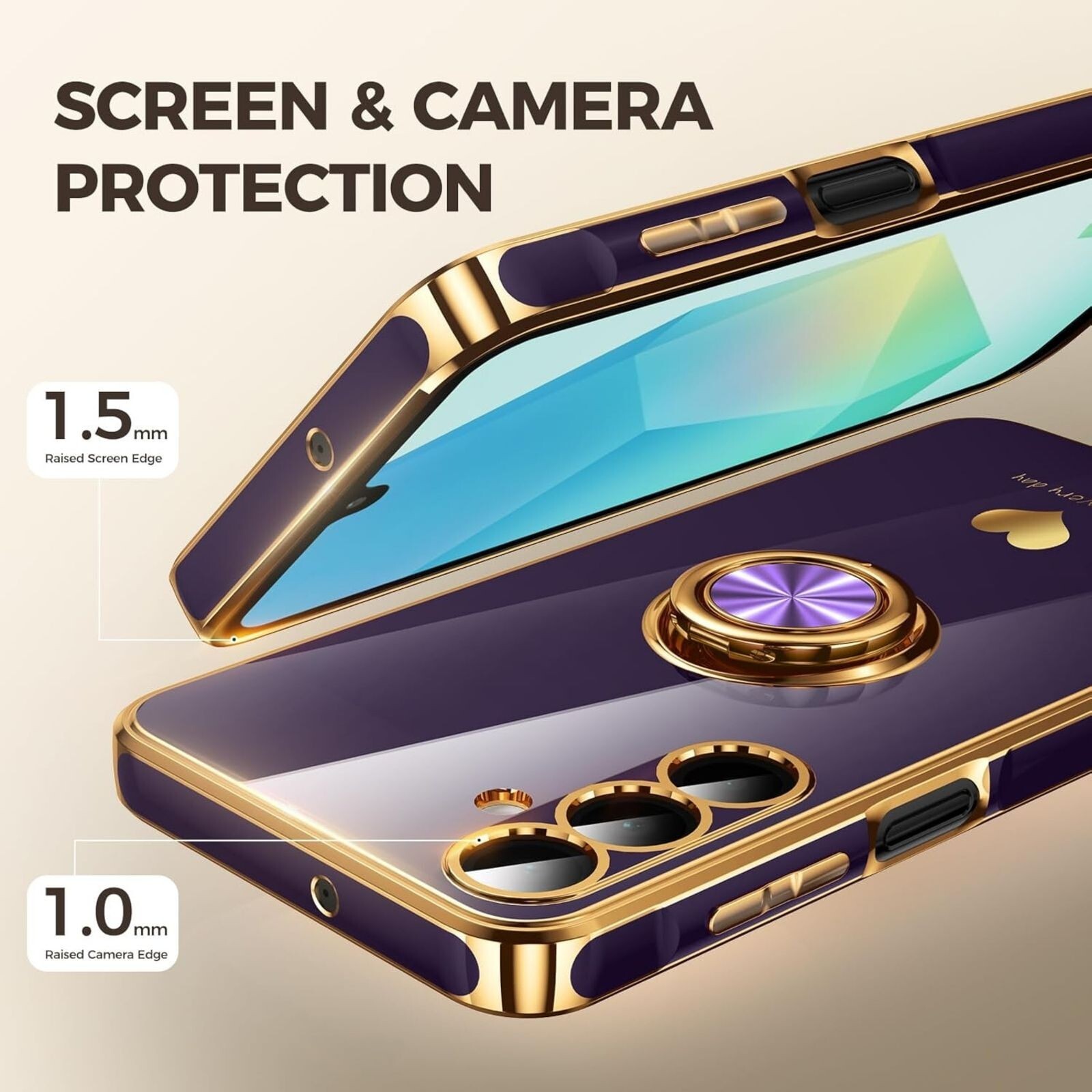 For Samsung Galaxy A16 5G Case w/ Screen Protector & Slim Shockproof Phone Cover