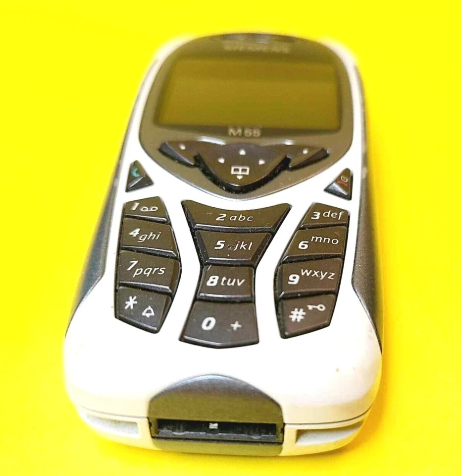 *100% UNTESTED* SIEMENS M55 GSM 2G ONLY BLACK & ORANGE CANDY BAR RARE CELL PHONE