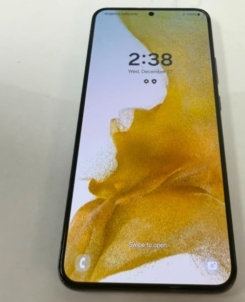 Samsung S906U1 Galaxy S22+ 5G 256GB Phantom Black Unlocked Cracked Screen