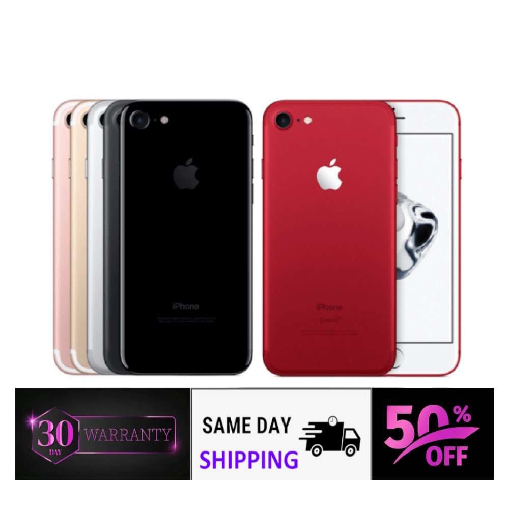 Apple iPhone 7 Unlocked Verizon At&t GSM – Gold Silver Red -32GB- iOS 4G LTE