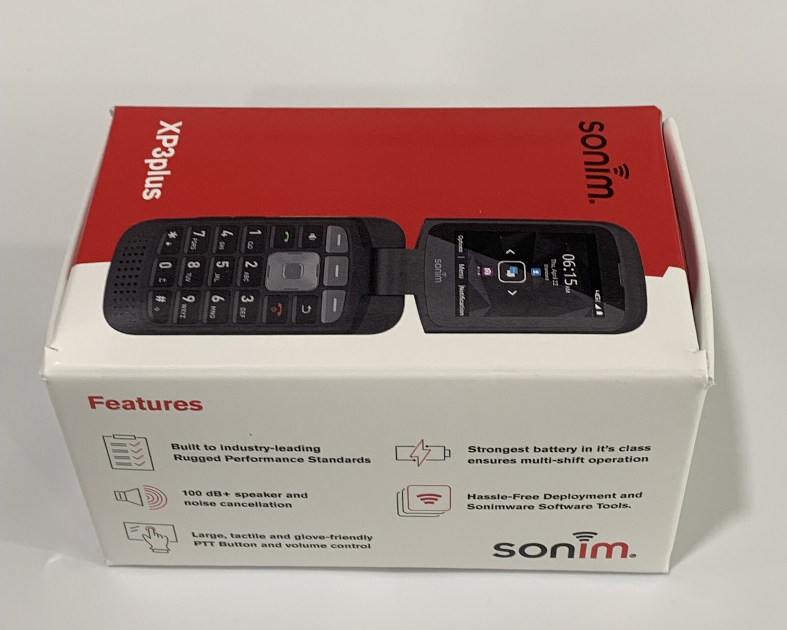 New Sonim XP3 PLUS XP3900 AT&T 4G GSM 16GB Android Rugged Flip Phone In Box