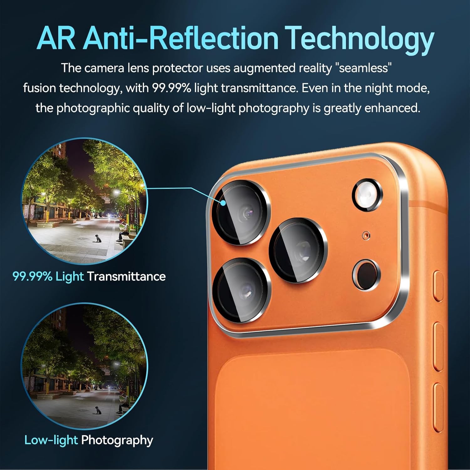 4-Pack Camera Lens Protector for iPhone 17 Pro Max Scratch-Resistant Tempered Gl