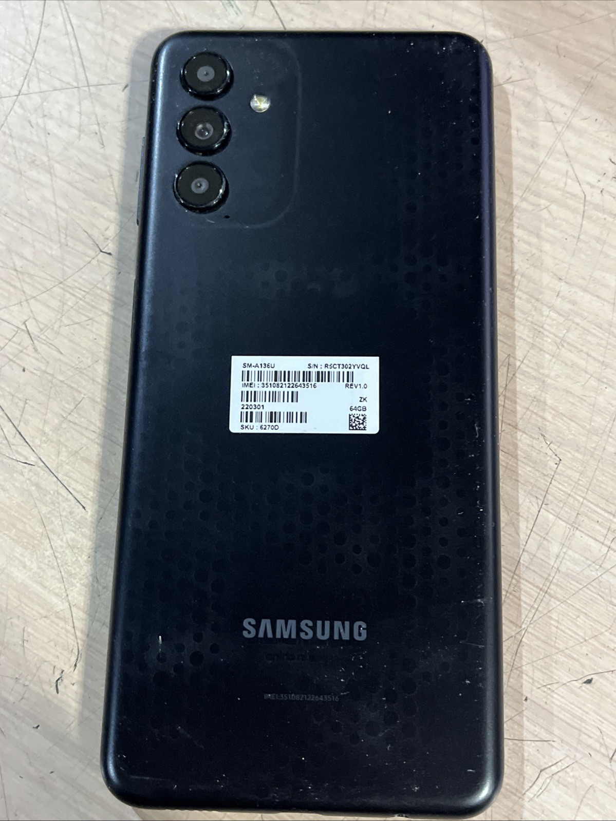 SAMSUNG SM-A136U PHONE